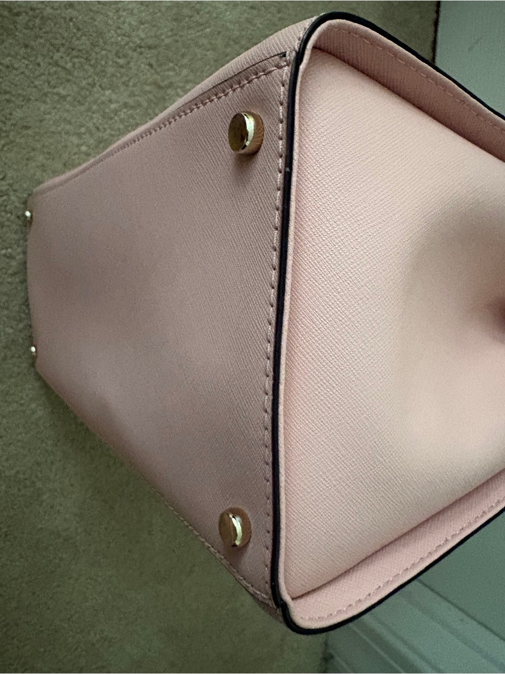 Kate Spade Blush Pink Leather Tote with Pom Charm - Picture 10 of 11